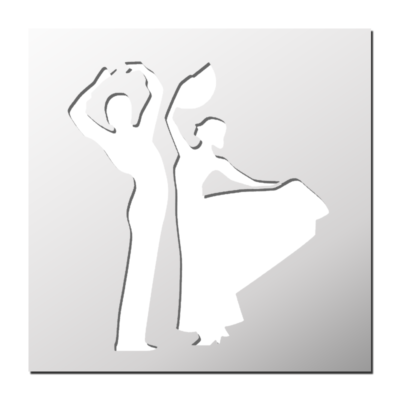 Pochoir Danseurs de Flamenco