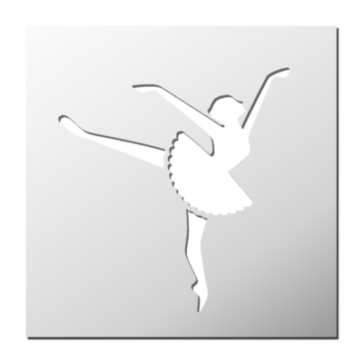 Pochoir Danseuse