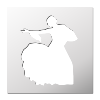 Pochoir Danseuse