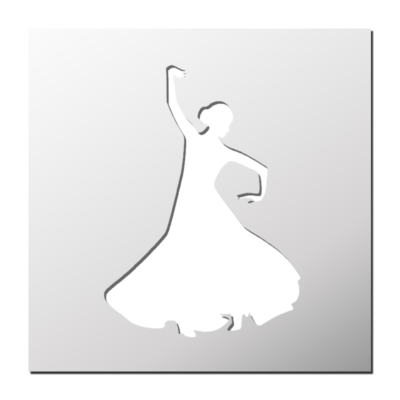Pochoir Danseuse