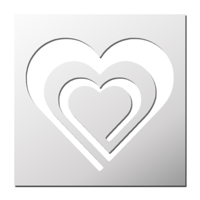 Pochoir Coeur