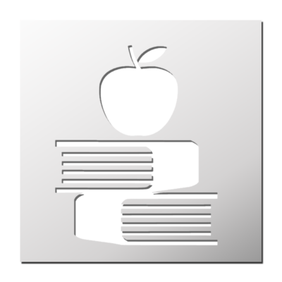 Pochoir déco Livres