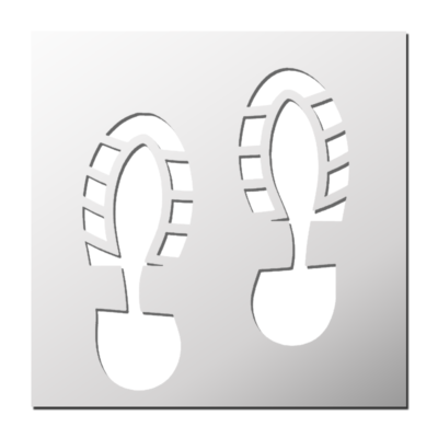 Pochoir Empreintes de pas