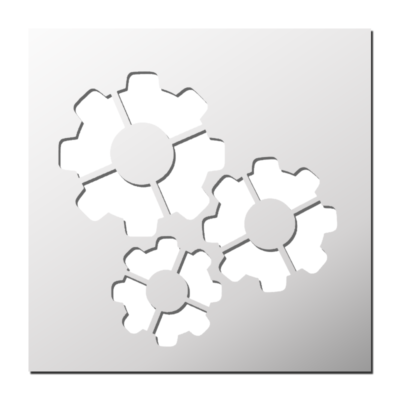 Pochoir Engrenages