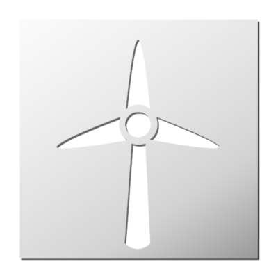 Pochoir Éolienne
