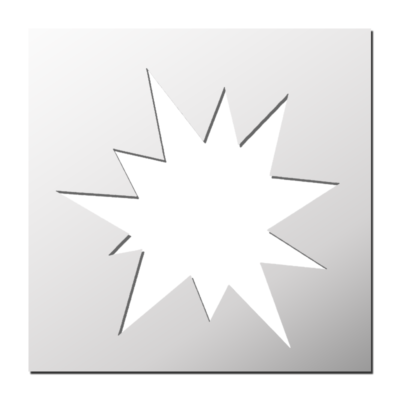 Pochoir Explosion