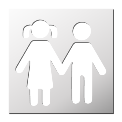 Pochoir Frère et Soeur