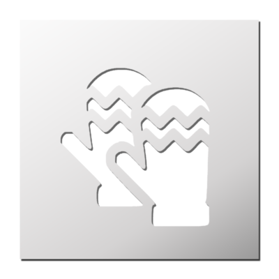 Pochoir Gants d&rsquo;hiver