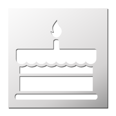 Pochoir Gâteau d’anniversaire