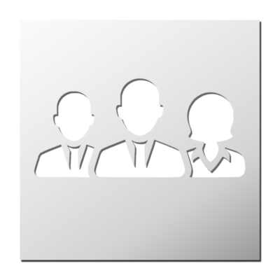 Pochoir Groupe de Personnes