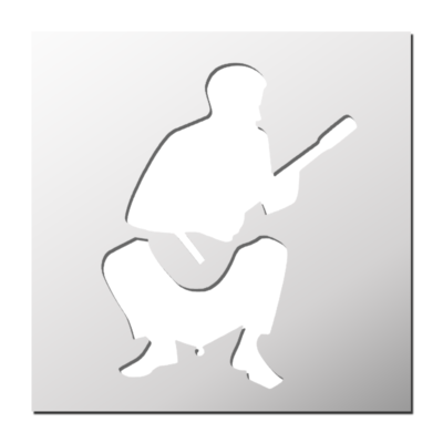 Pochoir Guitariste