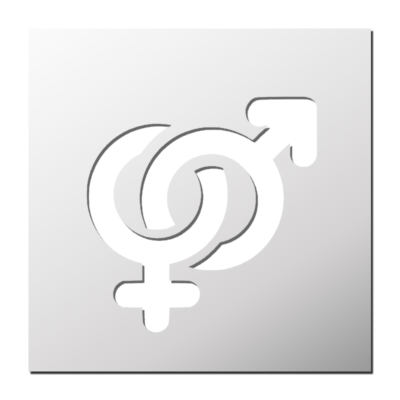 Pochoir Hétérosexuelle