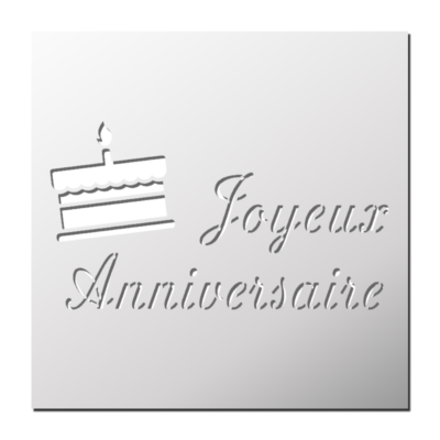Pochoir Joyeux Anniversaire
