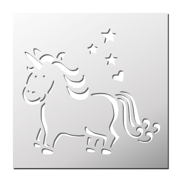 Pochoir Licorne