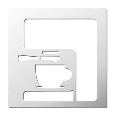 Pochoir Machine à café