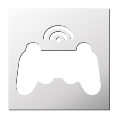 Pochoir Manette de jeux
