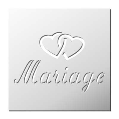 Pochoir Mariage