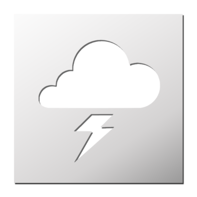 Pochoir Orage