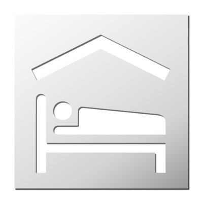 Pochoir Panneau Hôtel