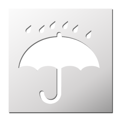 Pochoir Pluie