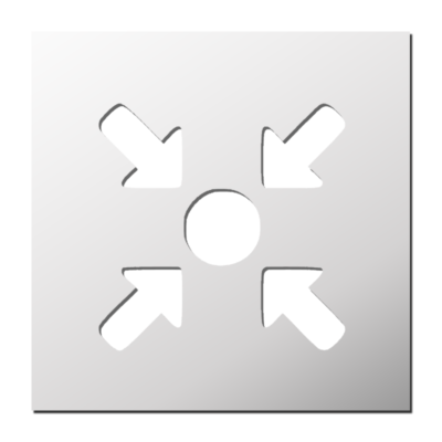 Pochoir Point de rencontre