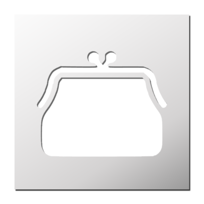 Pochoir Portefeuille