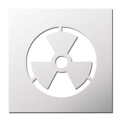 Pochoir Radioactivité