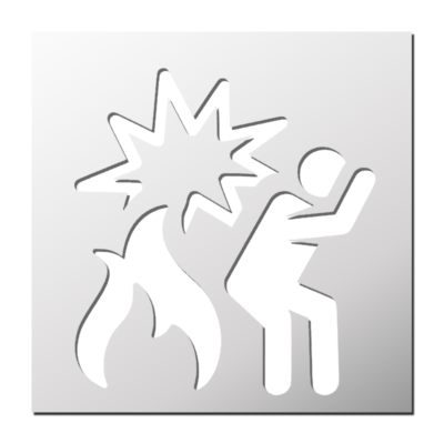 Pochoir Risque d&rsquo;Explosion