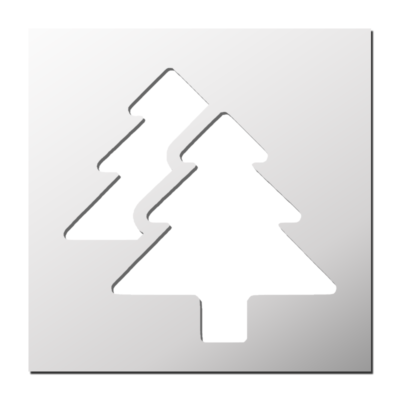 Pochoir Sapins