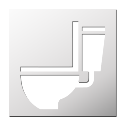 Pochoir Toilette