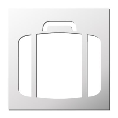 Pochoir Valise