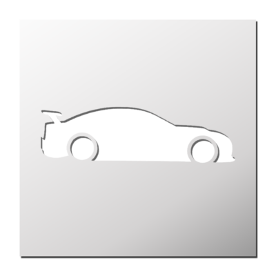 Pochoir Voiture de sport