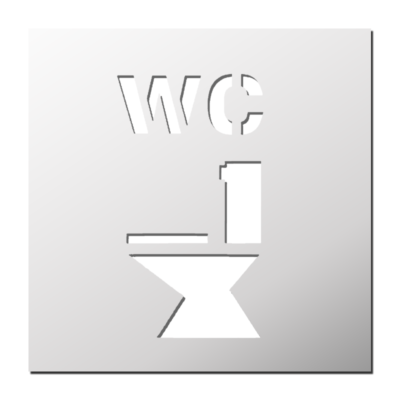 Pochoir WC