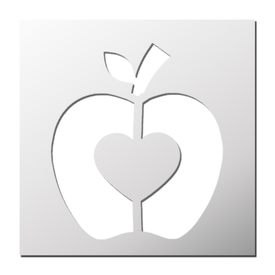 Pochoir Pomme d&rsquo;amour
