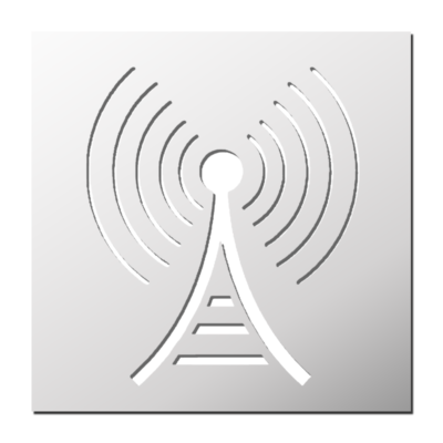 Pochoir Antenne Radio