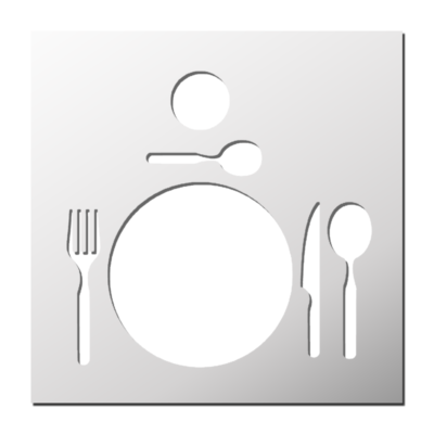 Pochoir Art de la table