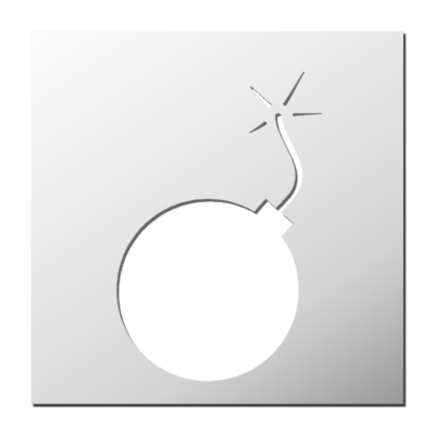 Pochoir Bombe