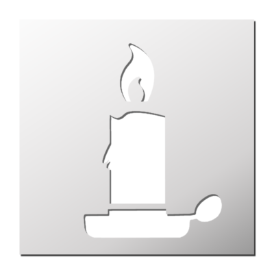 Pochoir Bougie