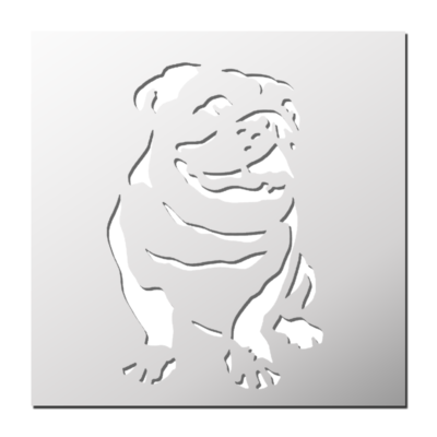 Pochoir Bulldog