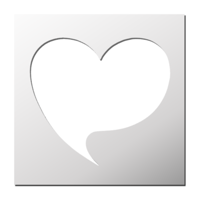 Pochoir Bulle Coeur