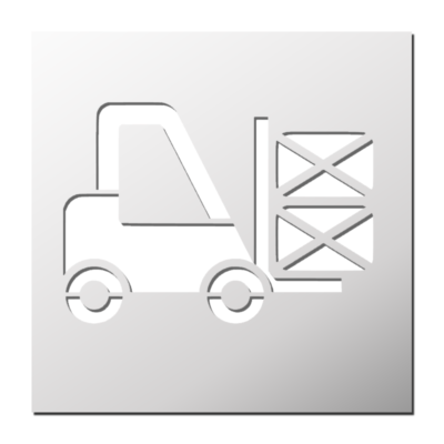 Pochoir Chariot Elevateur