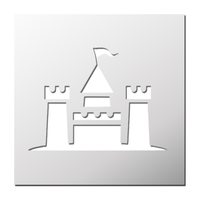 Pochoir Château de Sable