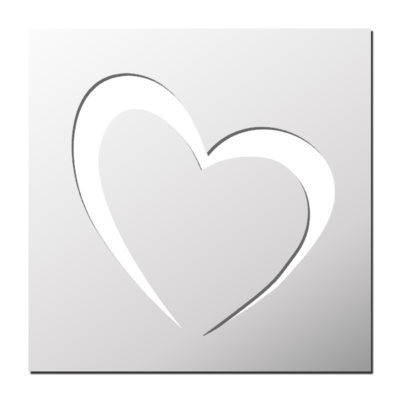 Pochoir Coeur