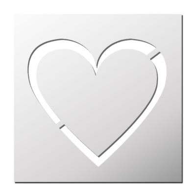 Pochoir Coeur Simple