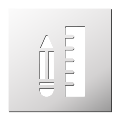 Pochoir Crayon Règle