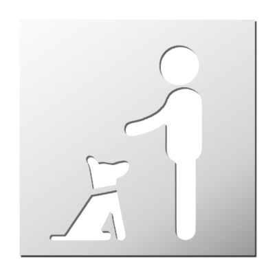 Pochoir Dressage Chien