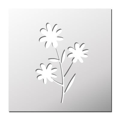 Pochoir Fleurs