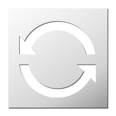 Pochoir Icone Actualiser