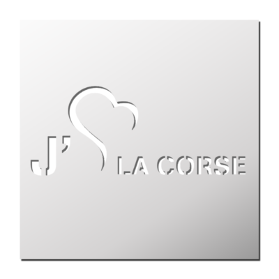 Pochoir J’aime LA CORSE