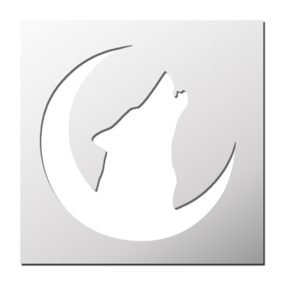Pochoir Loup-Garou